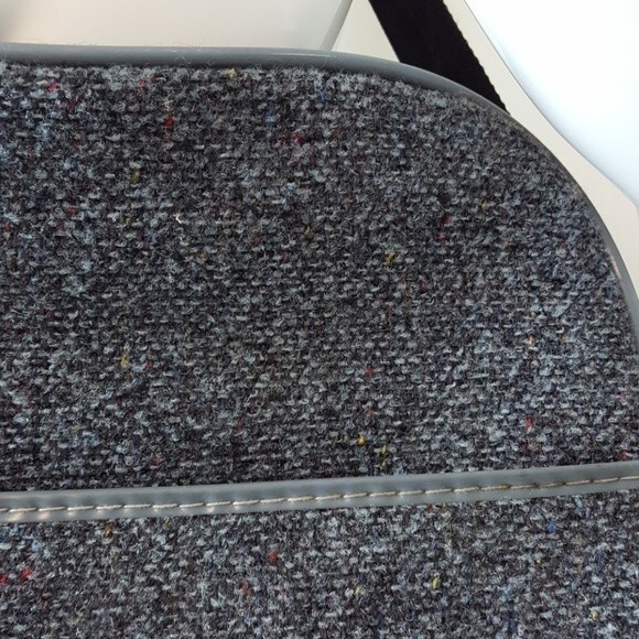 Vintage 70's Skyway Blue Tweed Travel Bag - Picture 6 of 8